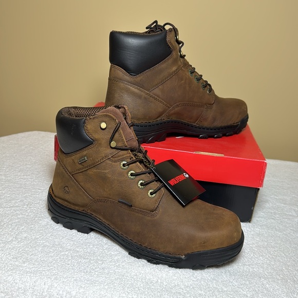 Wolverine Durbin 6” WP Brown Waterproof Leather Men\'s Boots (NEW) main image 4
